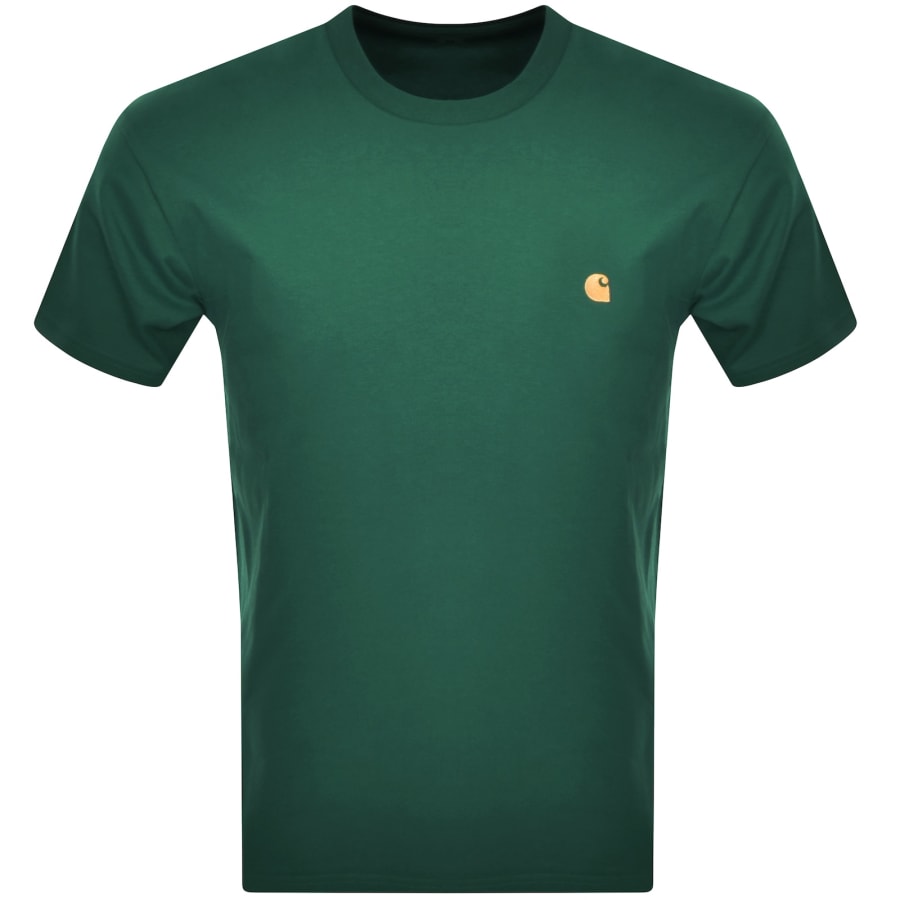 Image number 1 for Carhartt WIP Chase Short Sleeved T Shirt Green