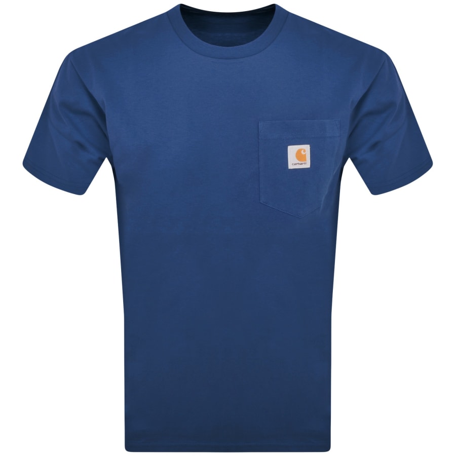Image number 1 for Carhartt WIP Pocket Short Sleeved T Shirt Blue