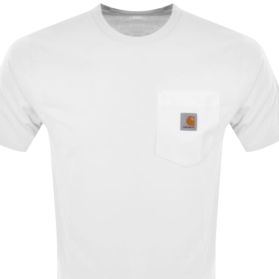Image number 2 for Carhartt WIP Pocket Short Sleeved T Shirt White