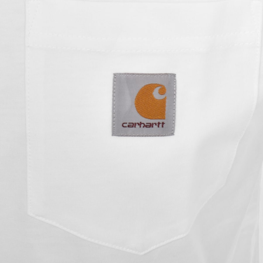 Image number 3 for Carhartt WIP Pocket Short Sleeved T Shirt White