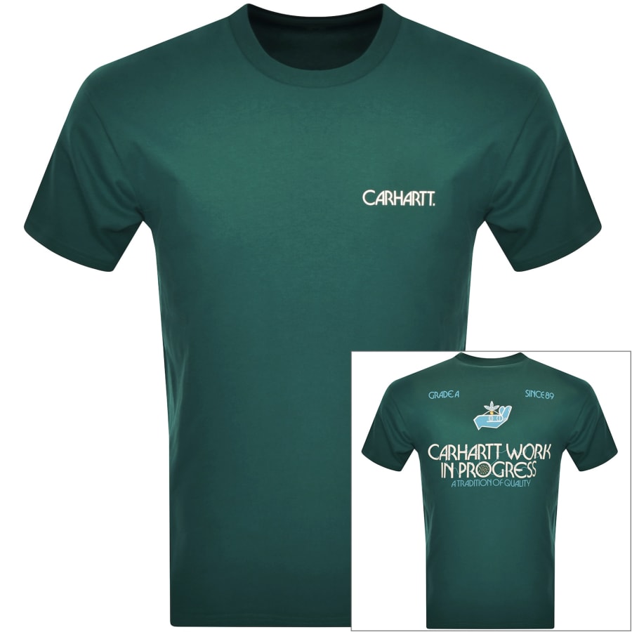 Image number 1 for Carhartt WIP Soil T Shirt Green