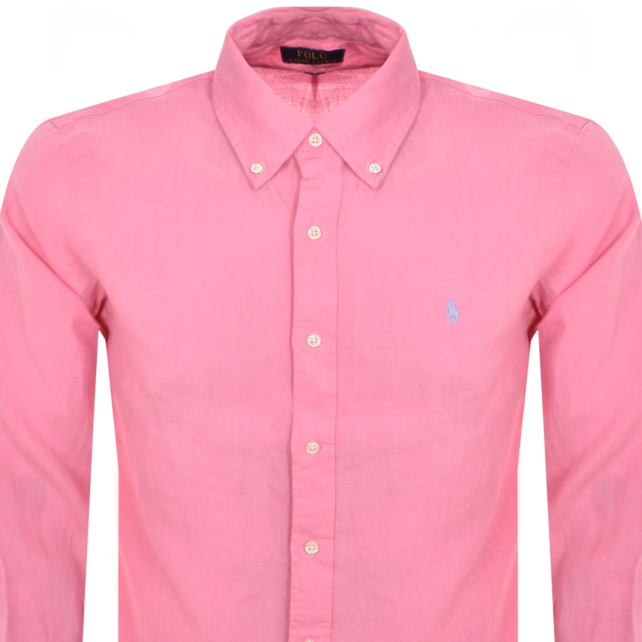 Image number 2 for Ralph Lauren Long Sleeve Shirt Pink