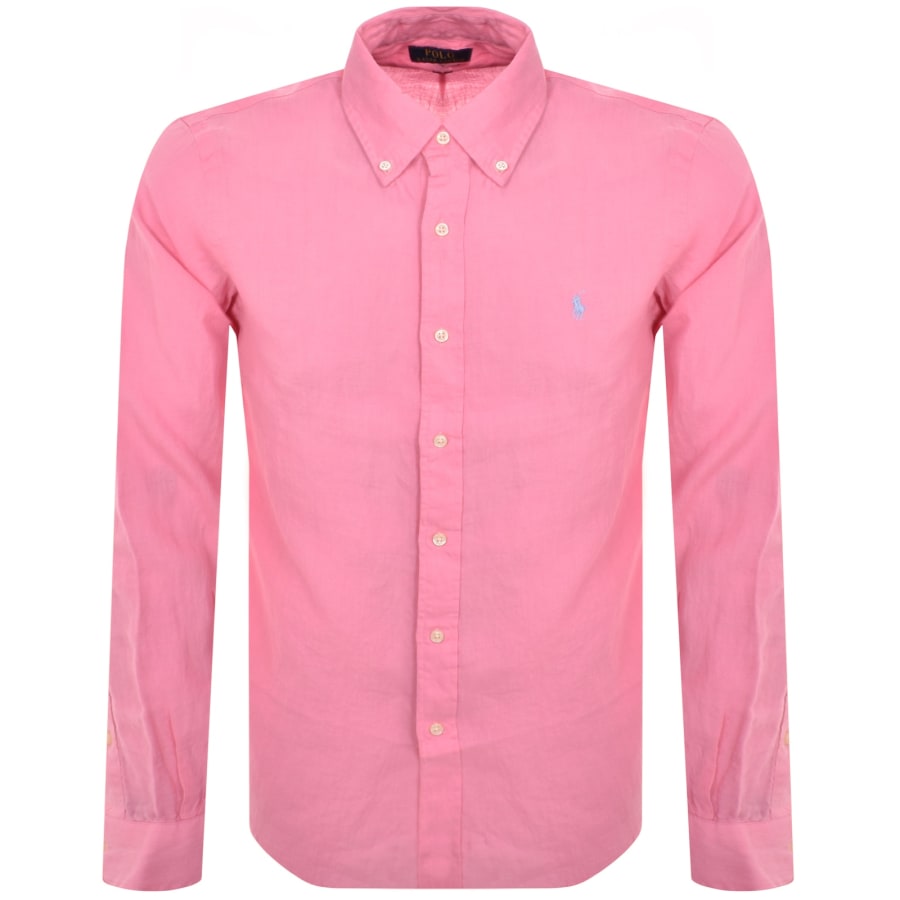 Image number 1 for Ralph Lauren Long Sleeve Shirt Pink