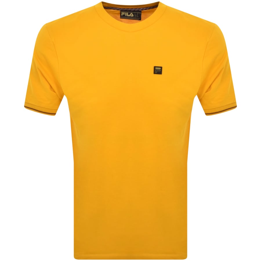 Image number 1 for Fila Vintage Taddeo T Shirt Yellow