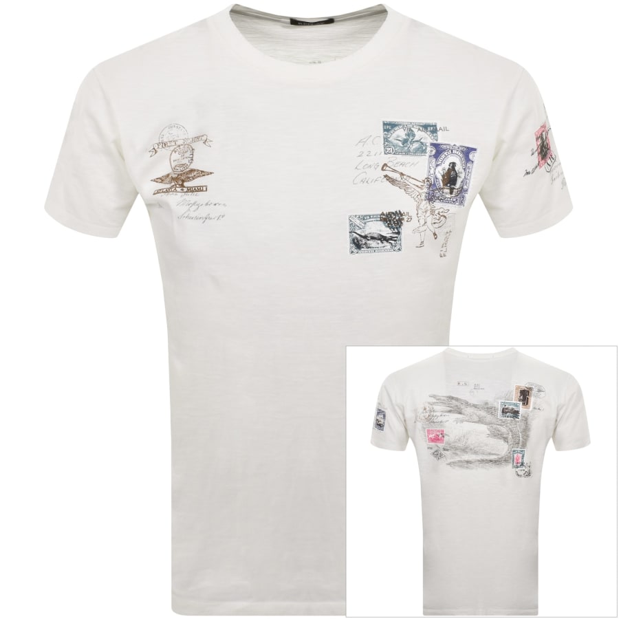 Image number 1 for Replay Graphic T Shirt White