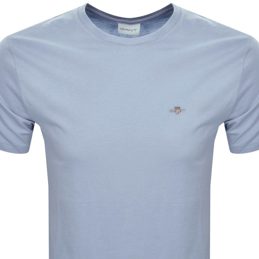 Image number 2 for Gant Regular Shield T Shirt Dove Blue