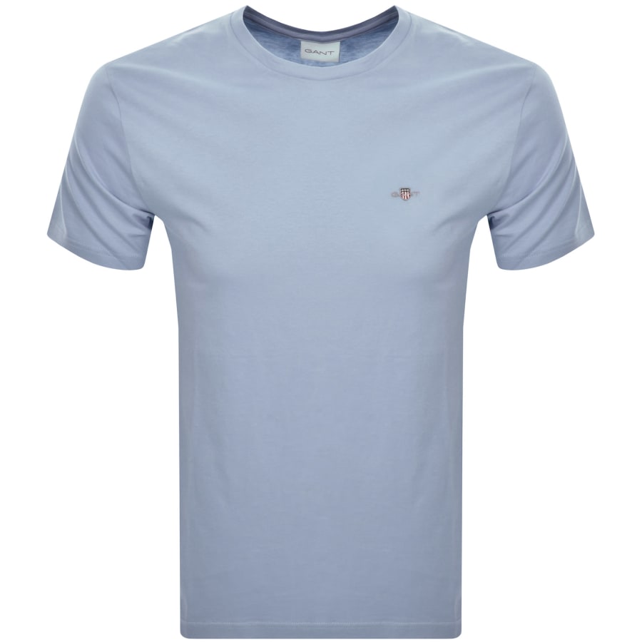 Image number 1 for Gant Regular Shield T Shirt Dove Blue