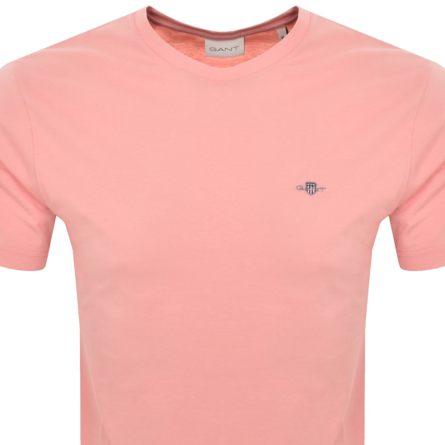 Image number 2 for Gant Original Short Sleeve T Shirt Pink