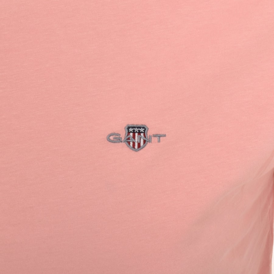 Image number 3 for Gant Original Short Sleeve T Shirt Pink