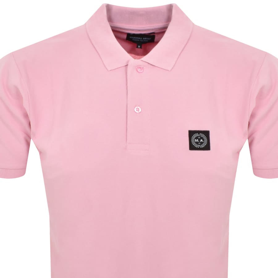 Image number 2 for Marshall Artist Siren Polo T Shirt Pink