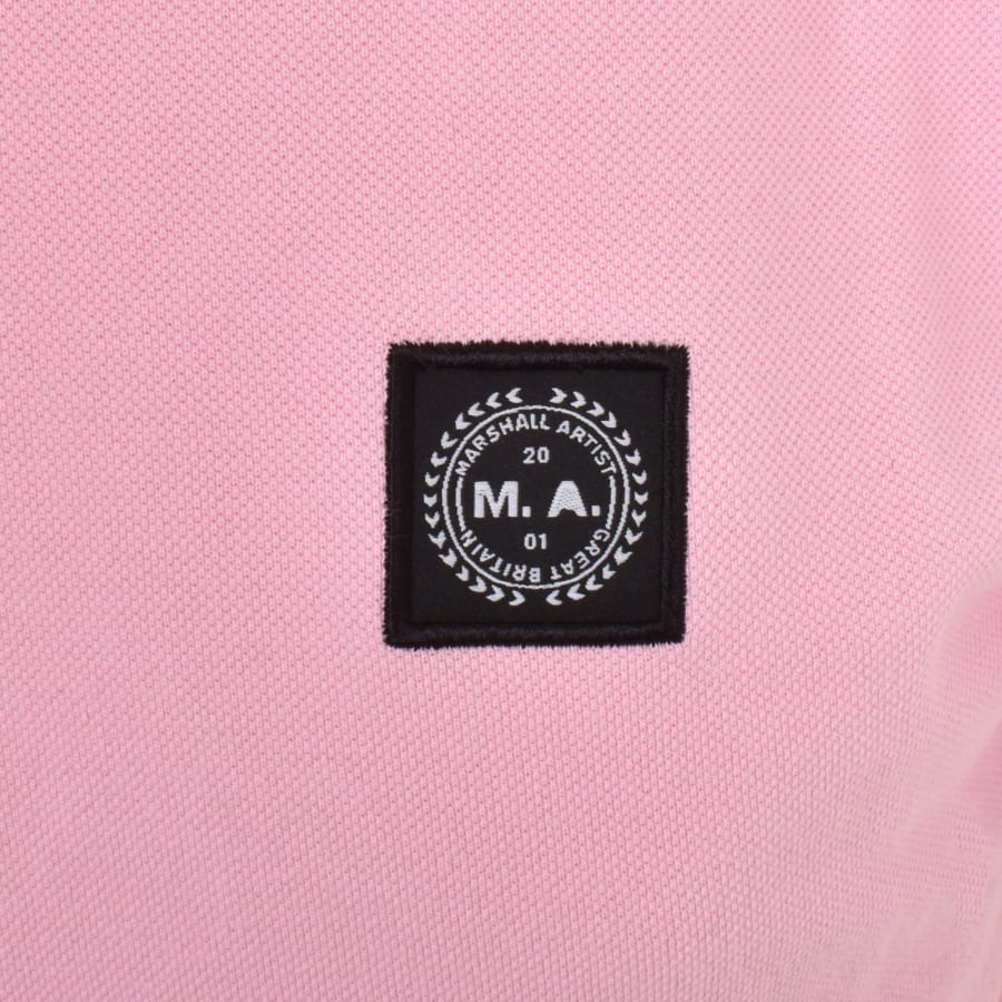 Image number 3 for Marshall Artist Siren Polo T Shirt Pink