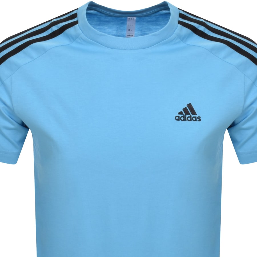 Image number 2 for adidas Sportswear 3 Stripes T Shirt Blue