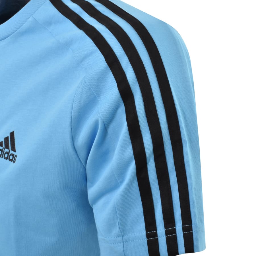 Image number 4 for adidas Sportswear 3 Stripes T Shirt Blue