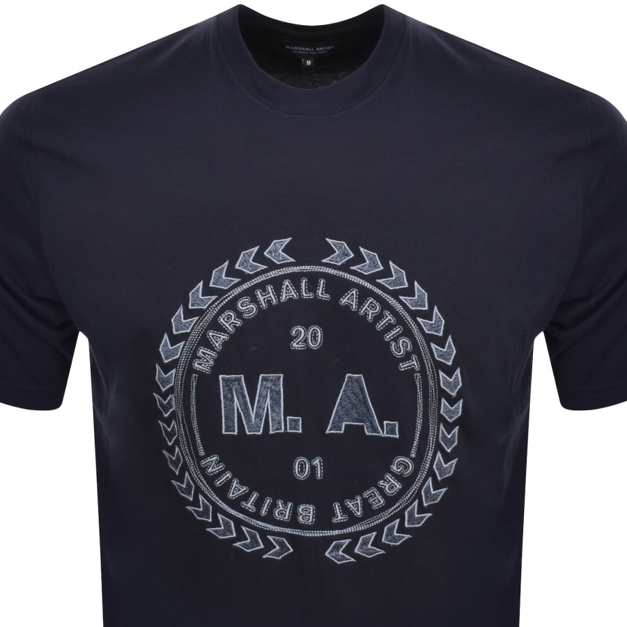 Image number 2 for Marshall Artist Spiro T Shirt Navy
