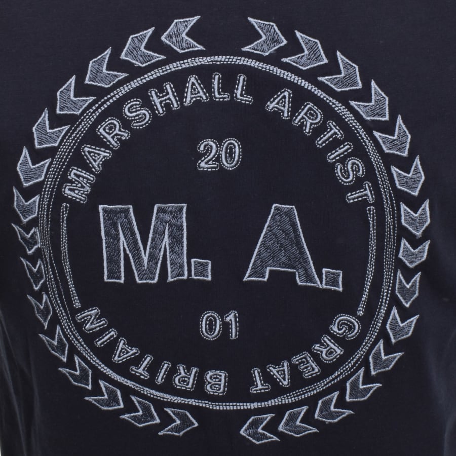 Image number 3 for Marshall Artist Spiro T Shirt Navy