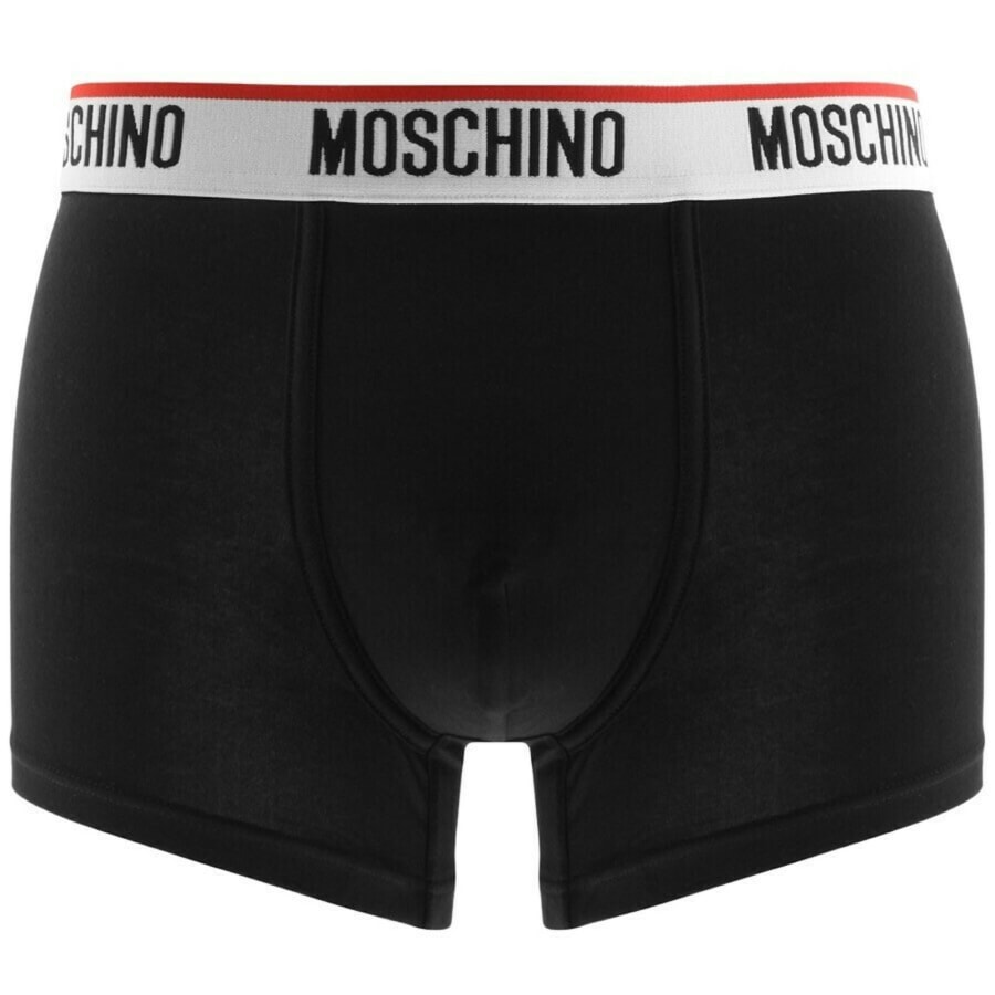 Image number 2 for Moschino Underwear 3 Pack Trunks Black