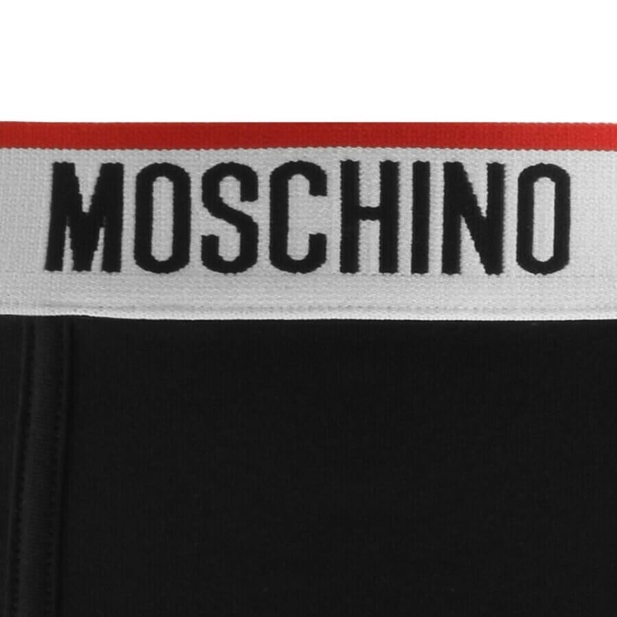 Image number 3 for Moschino Underwear 3 Pack Trunks Black