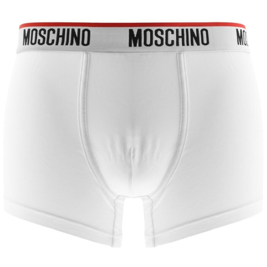 Image number 2 for Moschino Underwear 3 Pack Trunks White