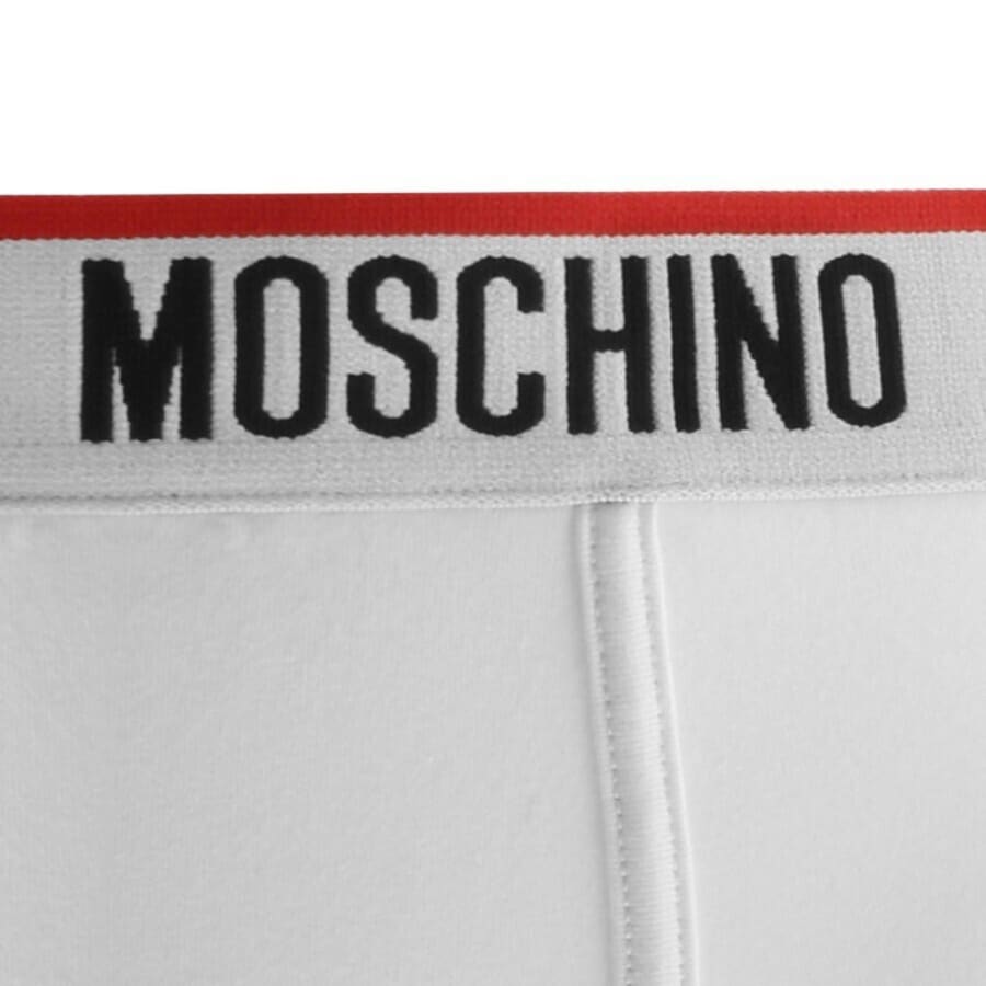 Image number 3 for Moschino Underwear 3 Pack Trunks White