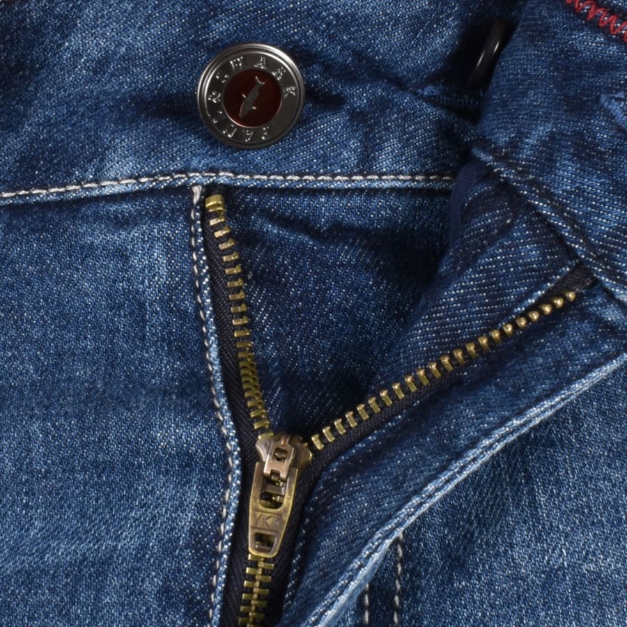 Paul And Shark Red Rivet Jeans Mid Wash Blue | Mainline Menswear