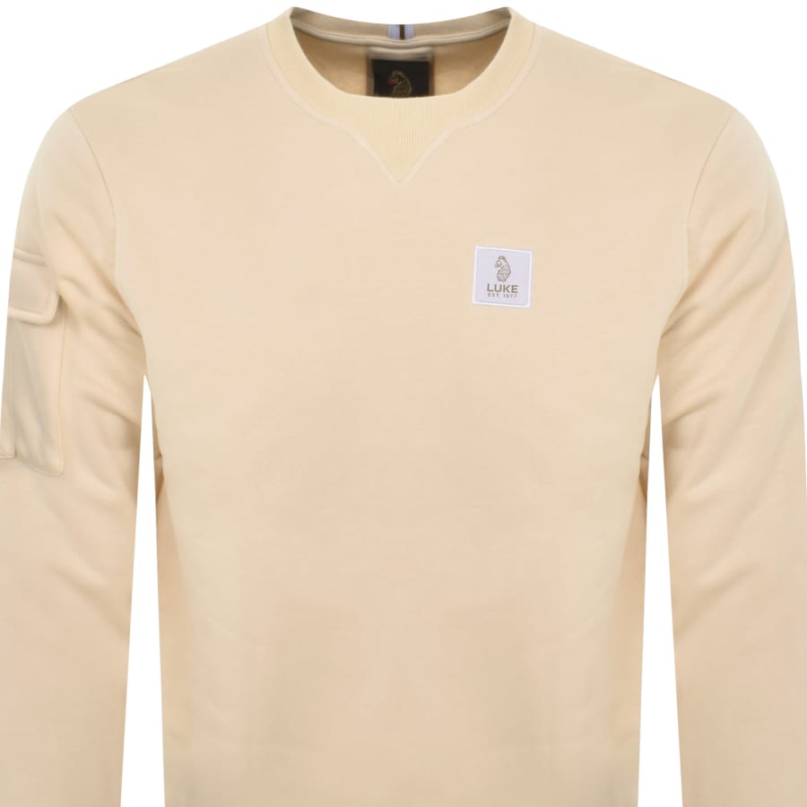 Image number 2 for Luke 1977 Burma Patch Sweatshirt Cream