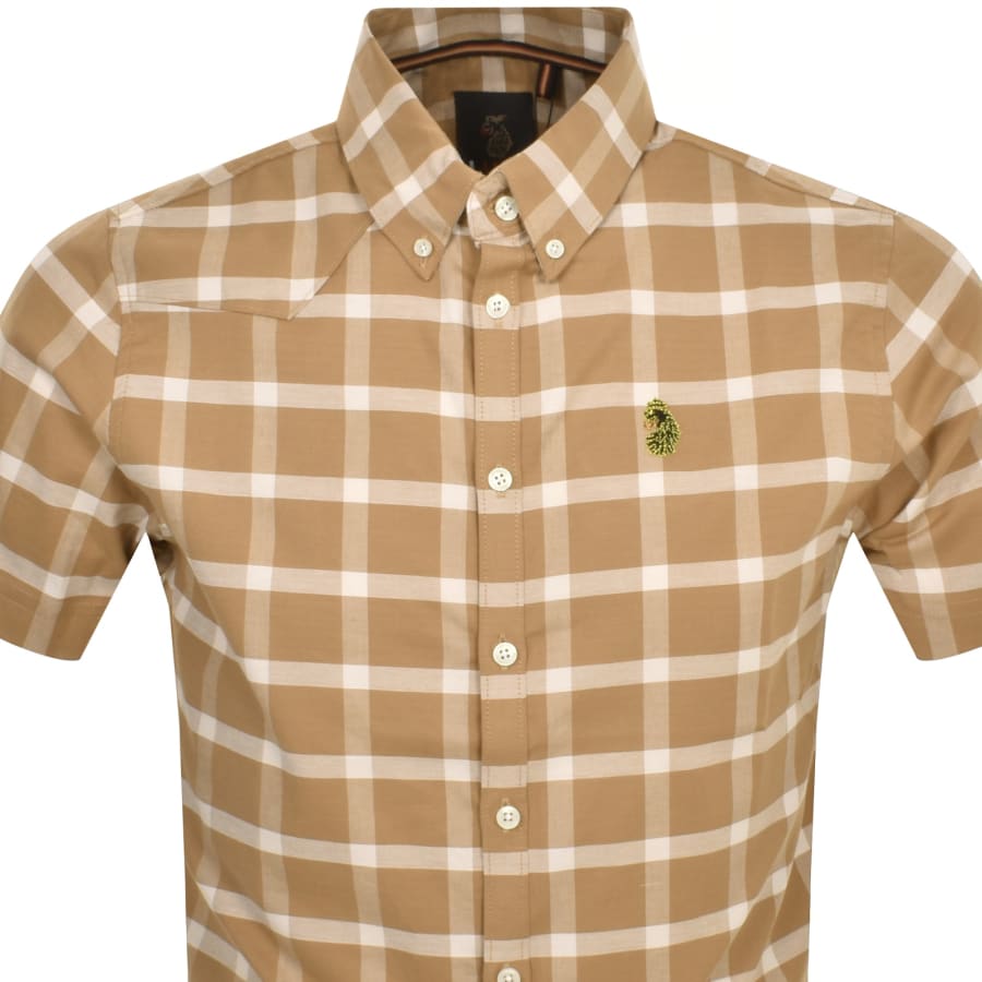 Image number 2 for Luke 1977 Cambridge Short Sleeve Shirt Beige