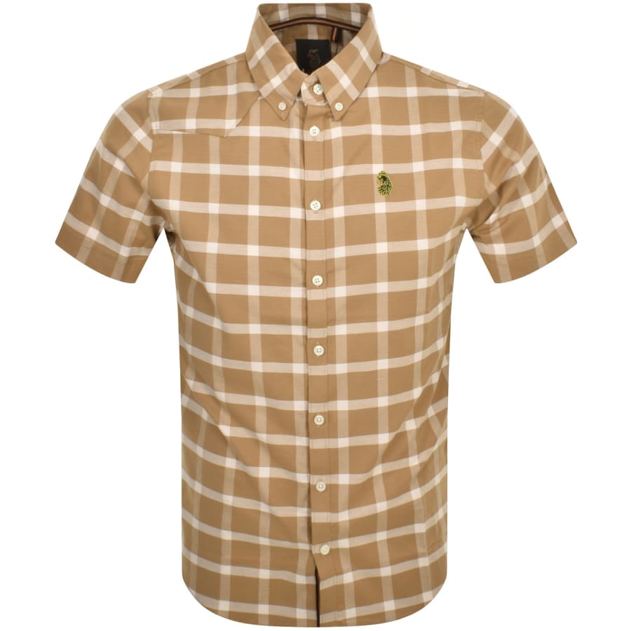 Image number 1 for Luke 1977 Cambridge Short Sleeve Shirt Beige