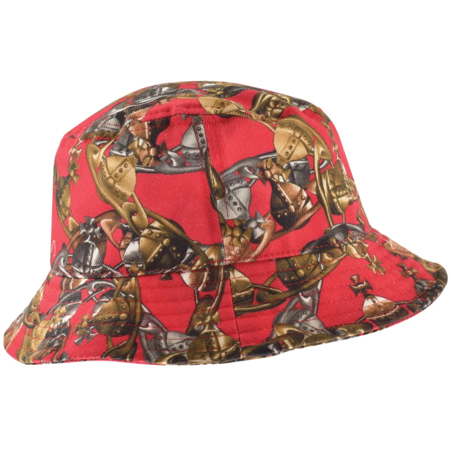 Image number 2 for Vivienne Westwood Crazy Orb Bucket Hat Red