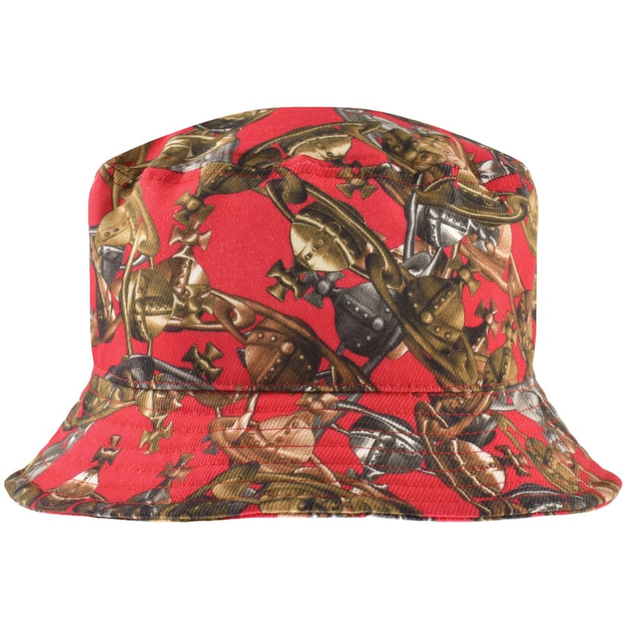 Image number 1 for Vivienne Westwood Crazy Orb Bucket Hat Red