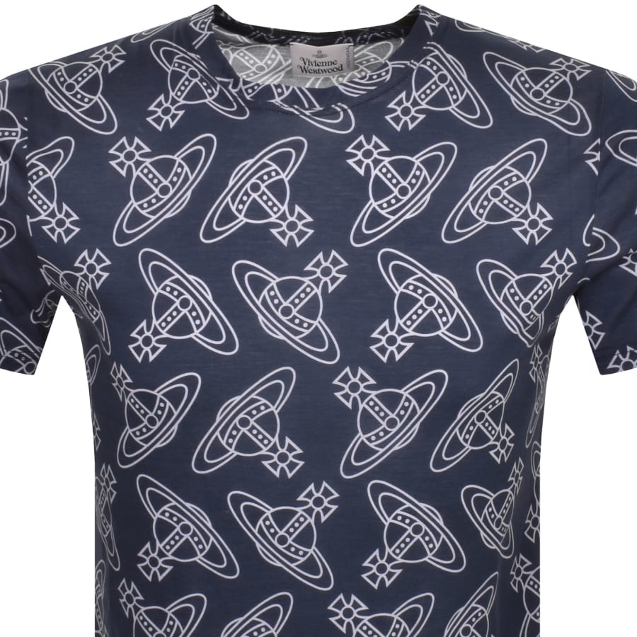 Image number 2 for Vivienne Westwood Orb Logo T Shirt Navy
