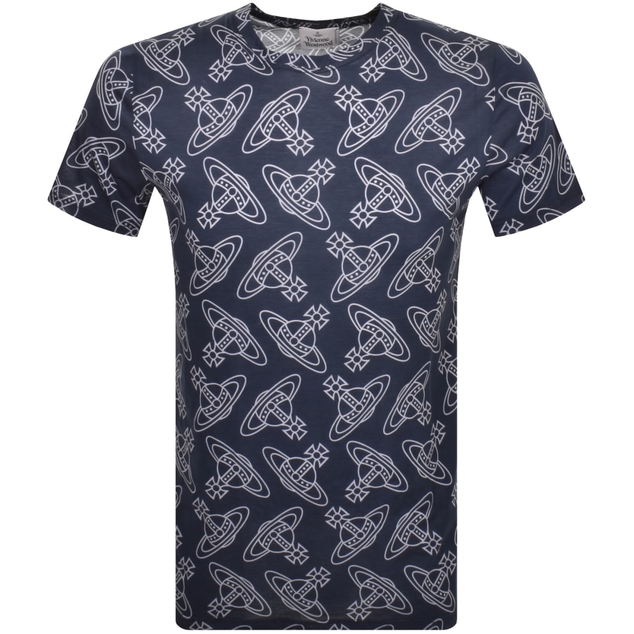 Image number 1 for Vivienne Westwood Orb Logo T Shirt Navy