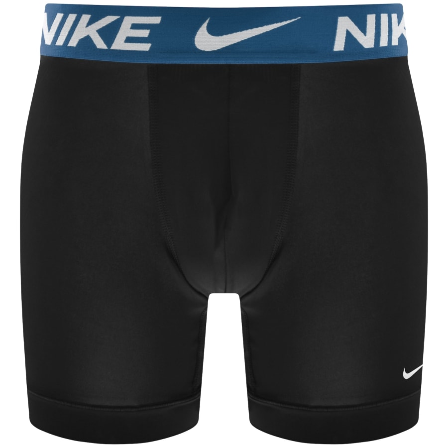 Image number 3 for Nike Logo 3 Pack Boxer Briefs Black
