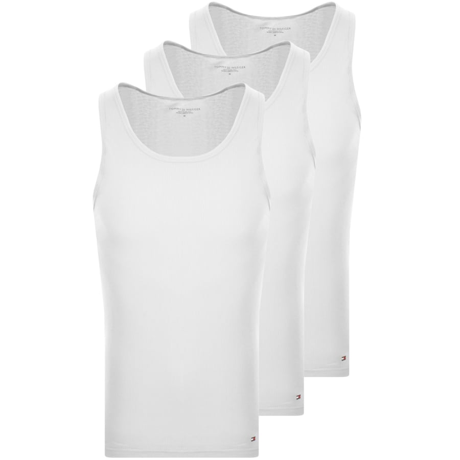 Image number 1 for Tommy Hilfiger Underwear 3 Pack Vests White
