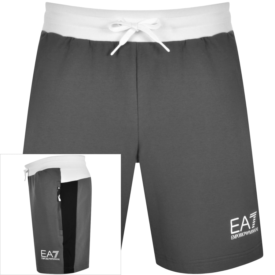 EA7 Emporio Armani Jersey Shorts Grey Mainline Menswear Canada
