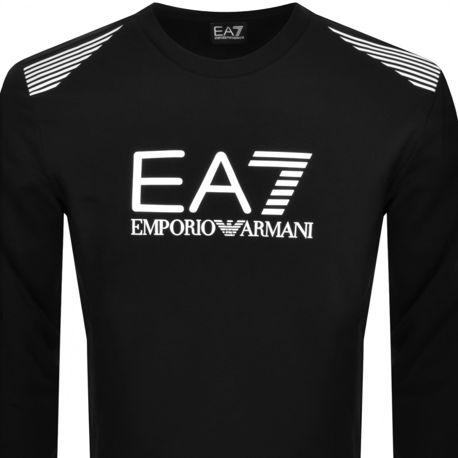 Black ea7 sweatshirt sales