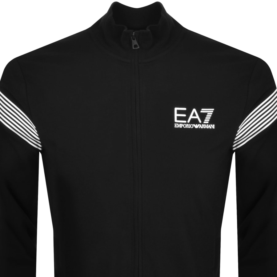 Image number 2 for EA7 Emporio Armani Full Zip Logo Sweatshirt Black