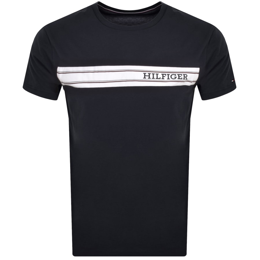 Image number 1 for Tommy Hilfiger Short Sleeve T Shirt Navy