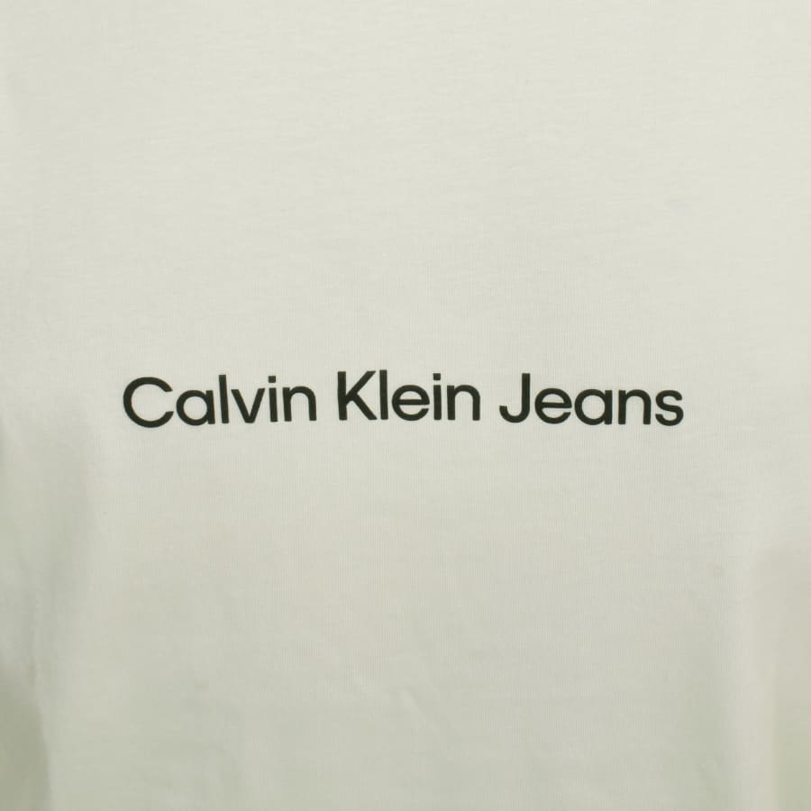 Image number 4 for Calvin Klein Jeans Logo T Shirt White