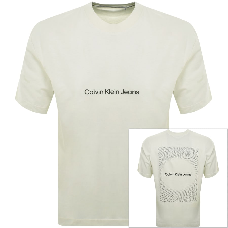 Image number 1 for Calvin Klein Jeans Logo T Shirt White