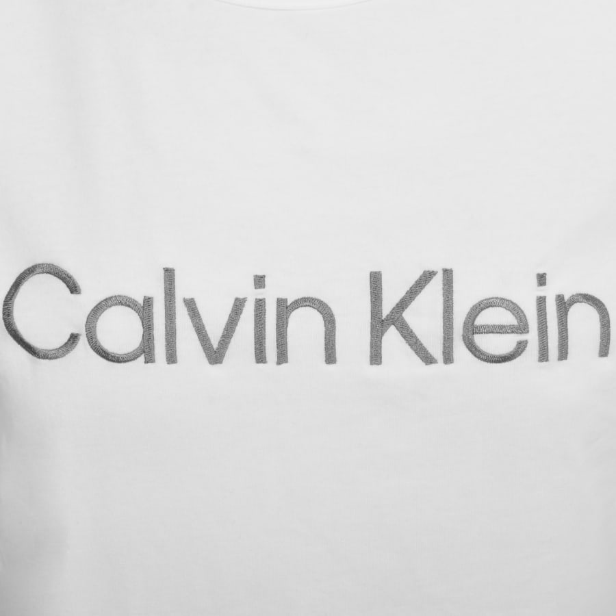 Image number 3 for Calvin Klein Lounge Logo T Shirt White