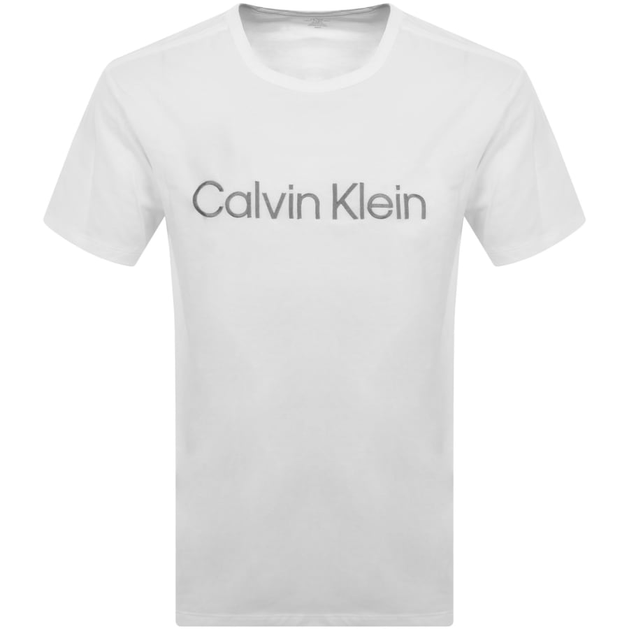 Image number 1 for Calvin Klein Lounge Logo T Shirt White
