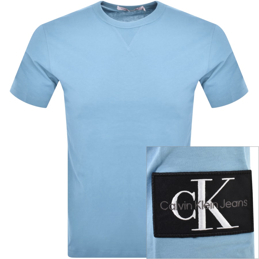 Image number 1 for Calvin Klein Jeans Logo T Shirt Blue