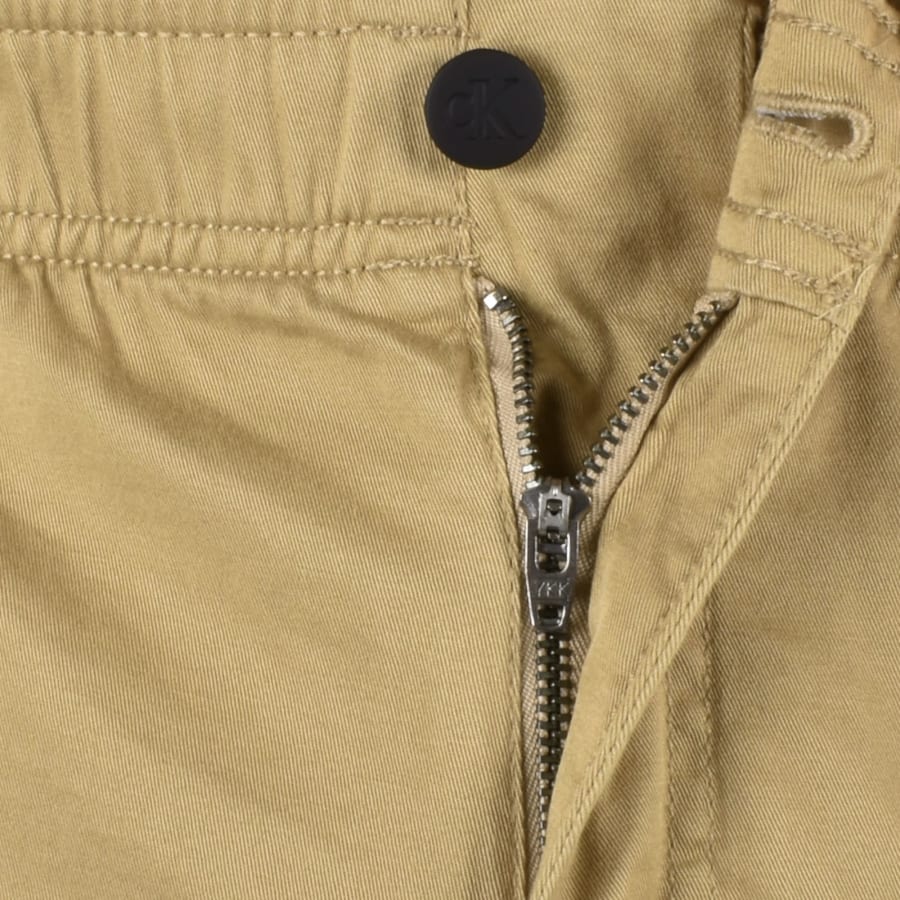 Image number 5 for Calvin Klein Jeans Cargo Shorts Beige