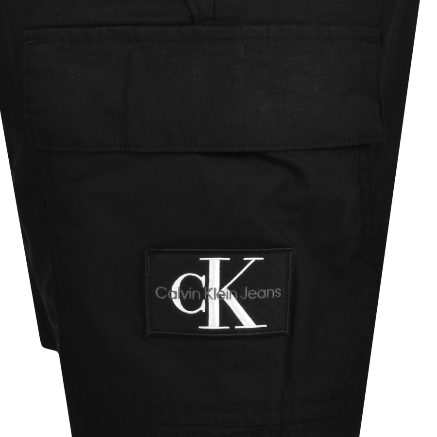 Image number 3 for Calvin Klein Jeans Cargo Shorts Black