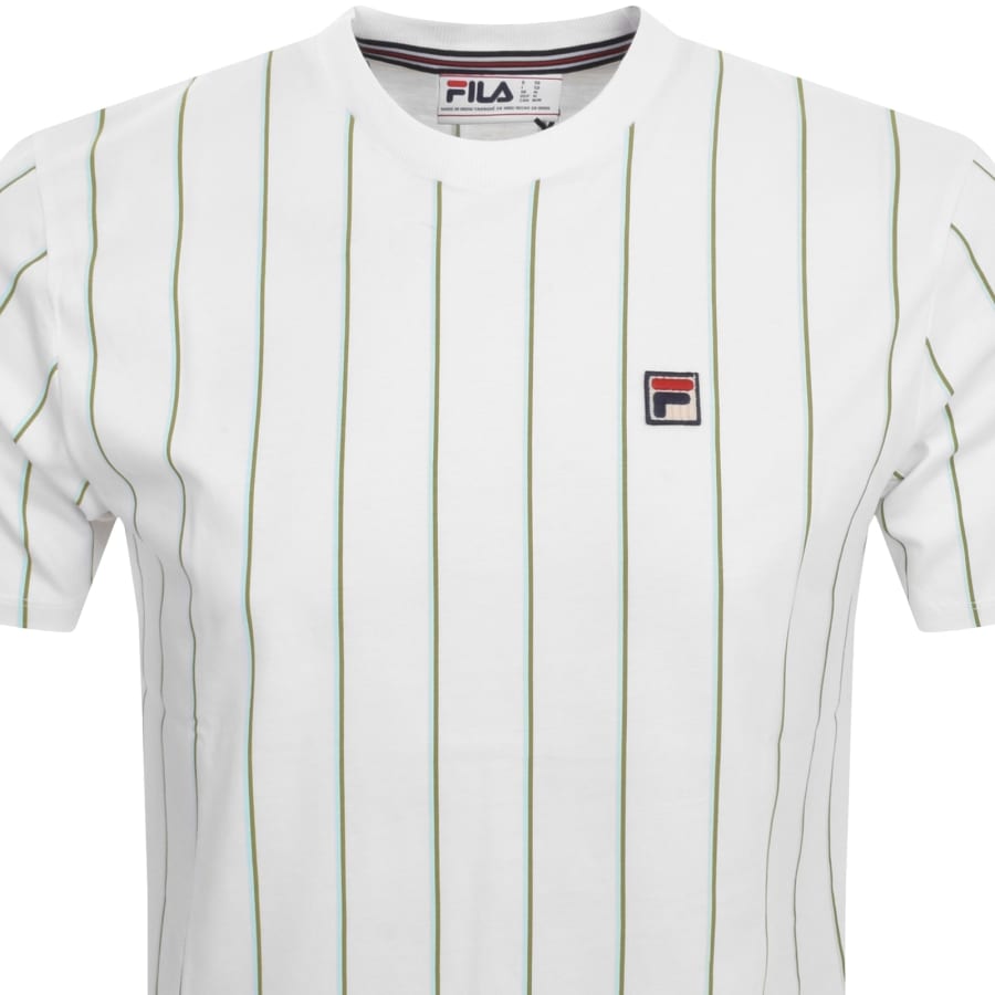 Image number 2 for Fila Vintage Pin Striped T Shirt White