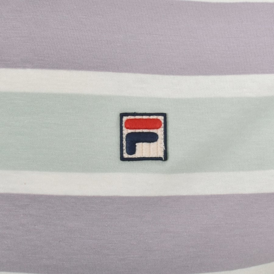 Fila Vintage Yarn Dye Stripe T Shirt Green Mainline Menswear Canada