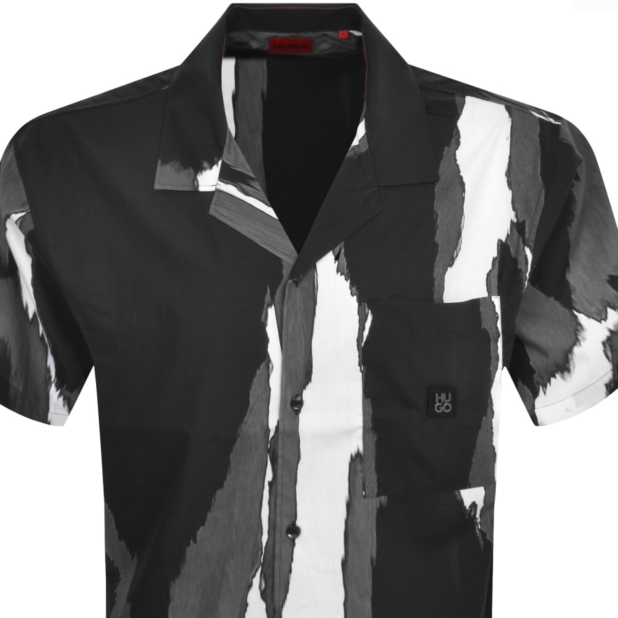 Image number 2 for HUGO Short Sleeved Egeeno Shirt Black