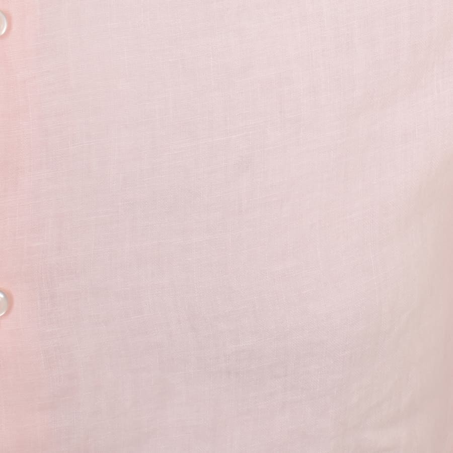 Image number 3 for BOSS Rash 2 Linen Short Sleeved Shirt Pink