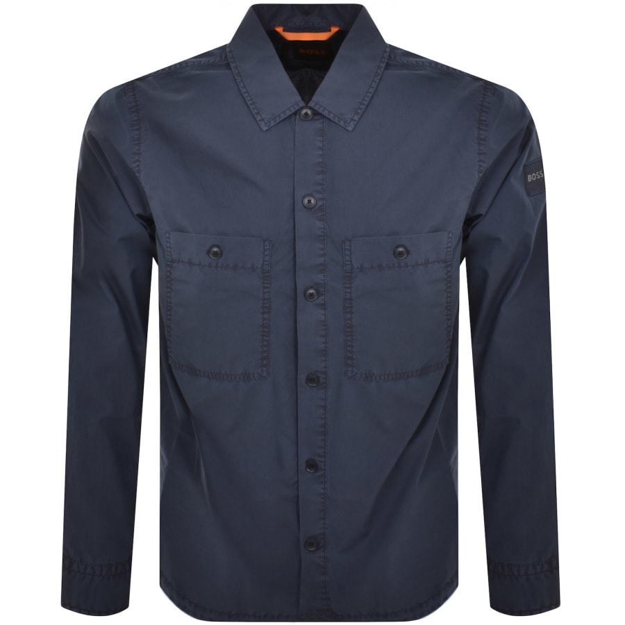 Image number 2 for BOSS Locky 1 Overshirt Navy