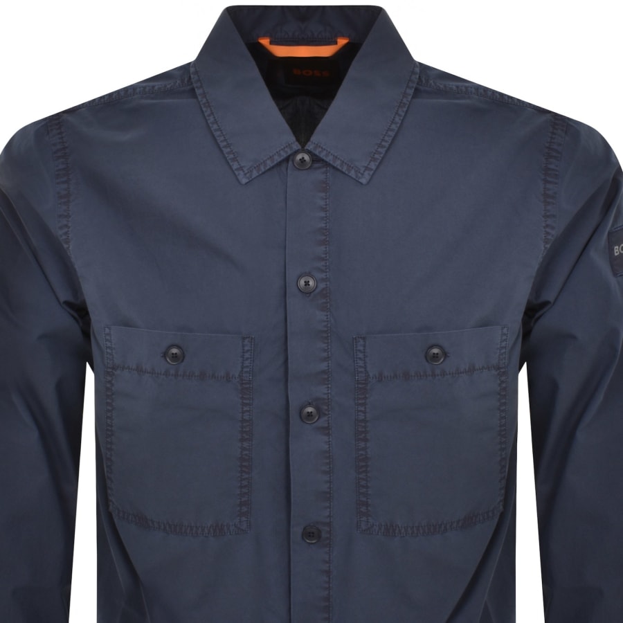Image number 3 for BOSS Locky 1 Overshirt Navy